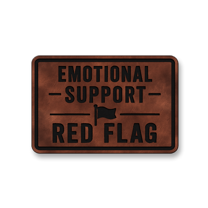 Emotional Support Red Flag [DH005] – Leatherette Morale Patch