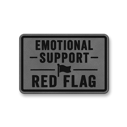 Emotional Support Red Flag [DH005] – Leatherette Morale Patch