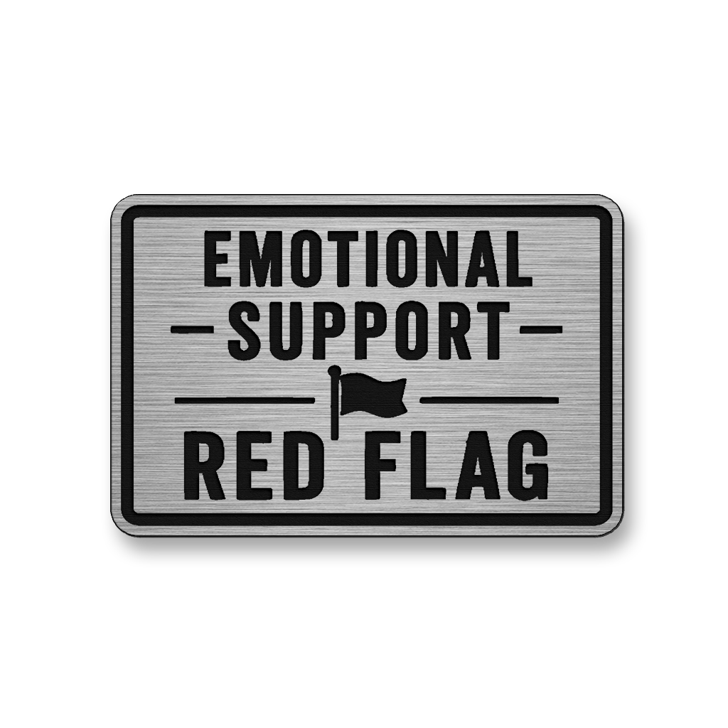 Emotional Support Red Flag [DH005] – Leatherette Morale Patch