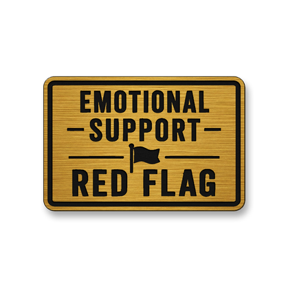 Emotional Support Red Flag [DH005] – Leatherette Morale Patch
