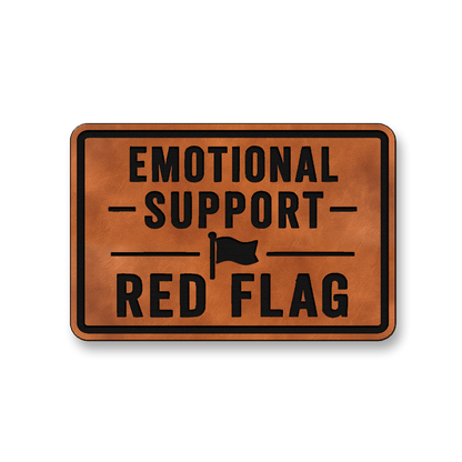 Emotional Support Red Flag [DH005] – Leatherette Morale Patch