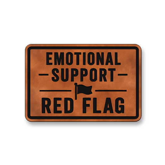 Emotional Support Red Flag [DH005] – Leatherette Morale Patch