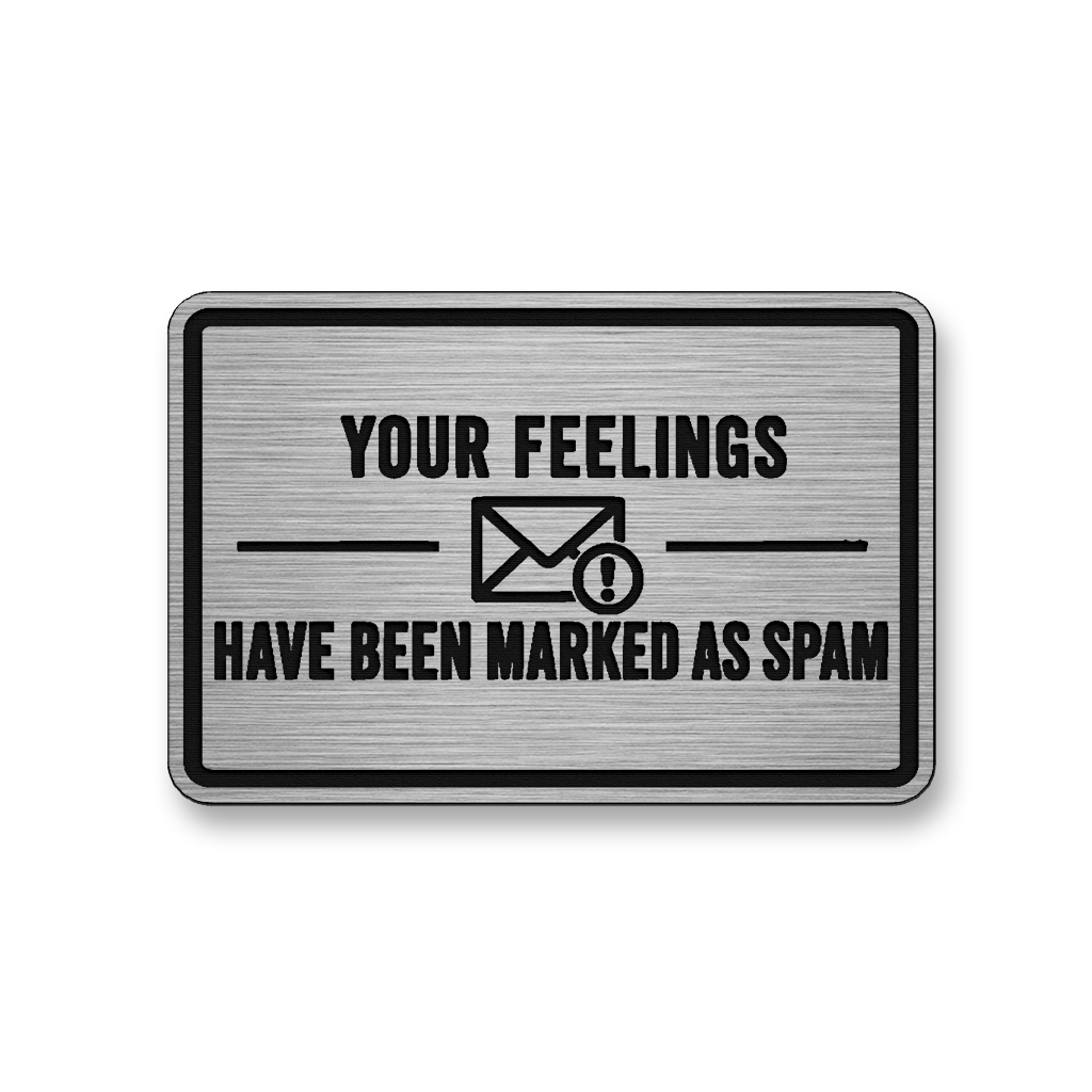 Feelings Marked As Spam [DH006] – Leatherette Morale Patch