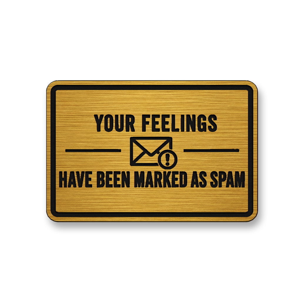 Feelings Marked As Spam [DH006] – Leatherette Morale Patch