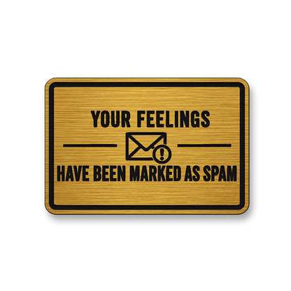 Feelings Marked As Spam [DH006] – Leatherette Morale Patch