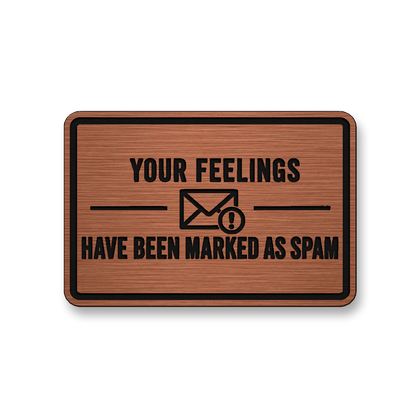Feelings Marked As Spam [DH006] – Leatherette Morale Patch