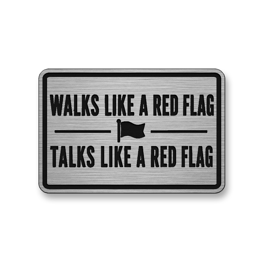 Walks Like A Red Flag [DH010] – Leatherette Morale Patch