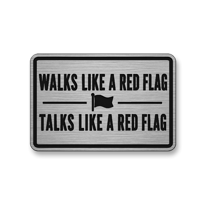 Walks Like A Red Flag [DH010] – Leatherette Morale Patch
