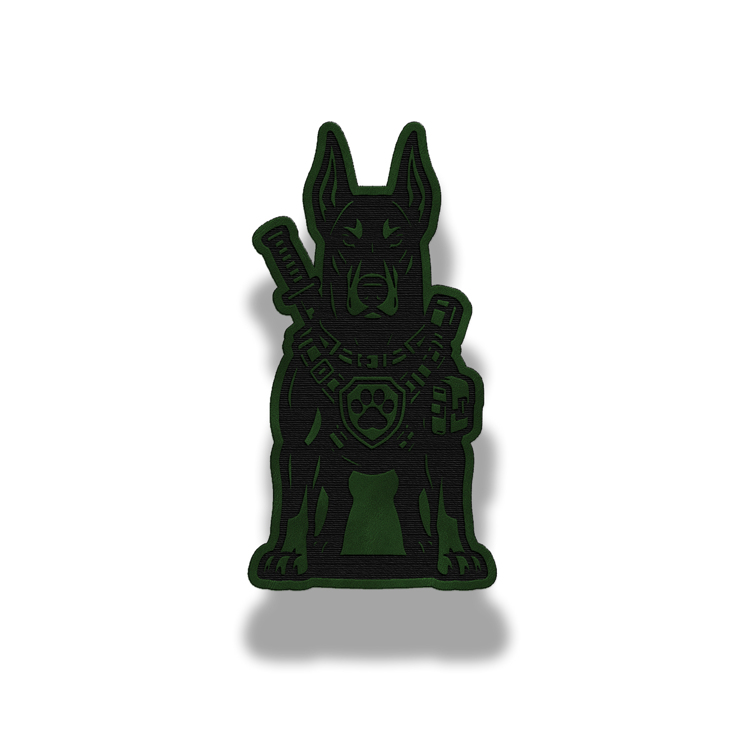 Tactical Doberman Dog Patch – Leatherette Morale Patch
