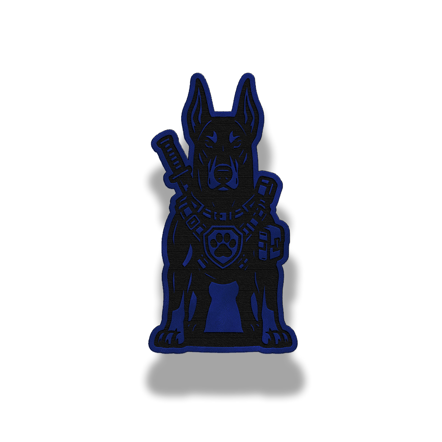 Tactical Doberman Dog Patch – Leatherette Morale Patch