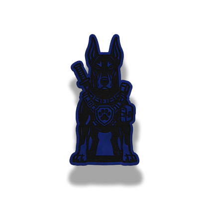 Tactical Doberman Dog Patch – Leatherette Morale Patch