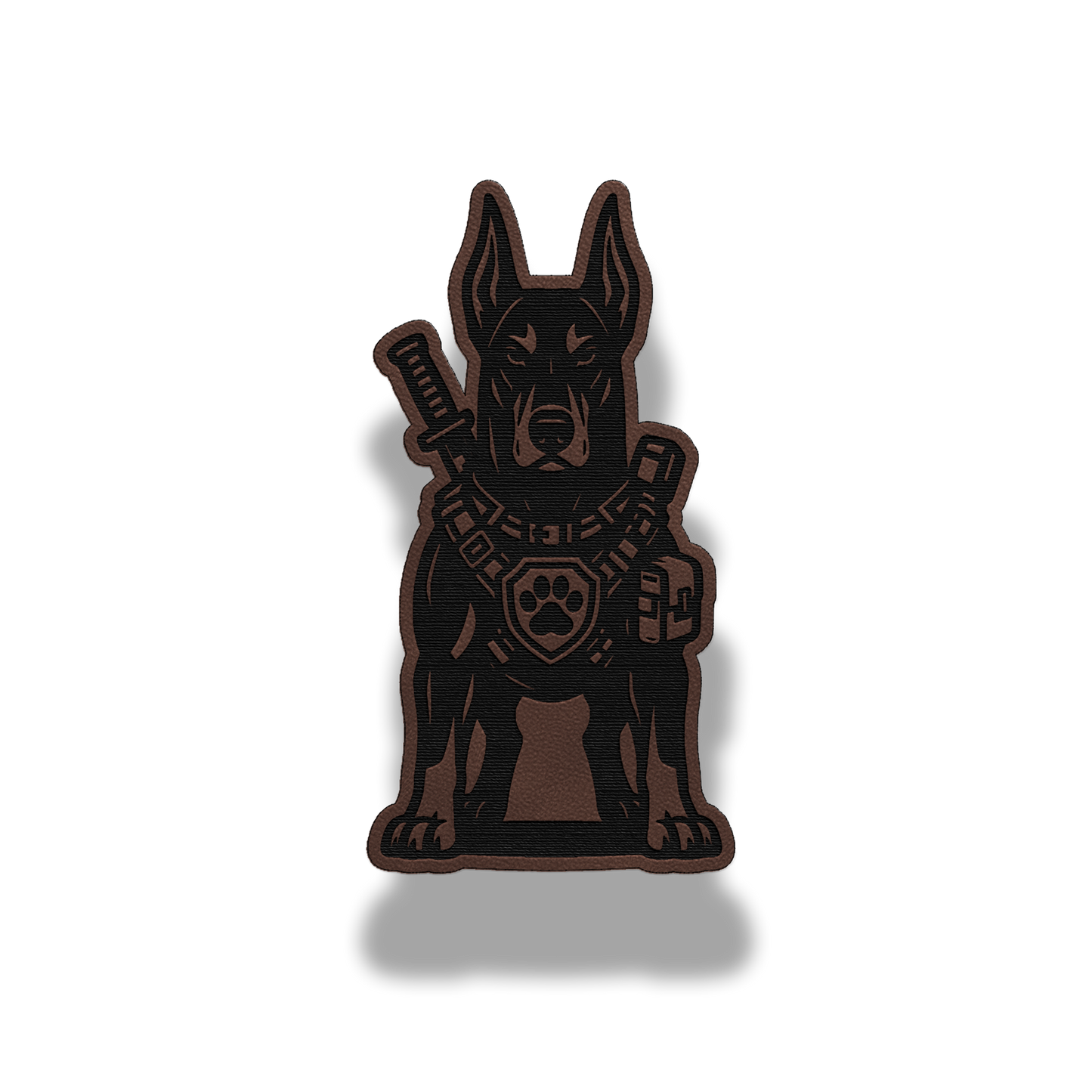 Tactical Doberman Dog Patch – Leatherette Morale Patch