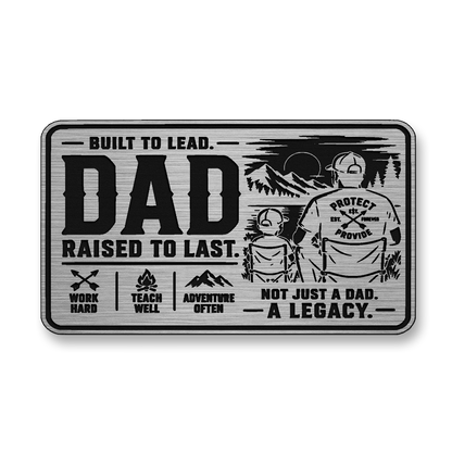 Dad Raised To Last – Leatherette Morale Patch