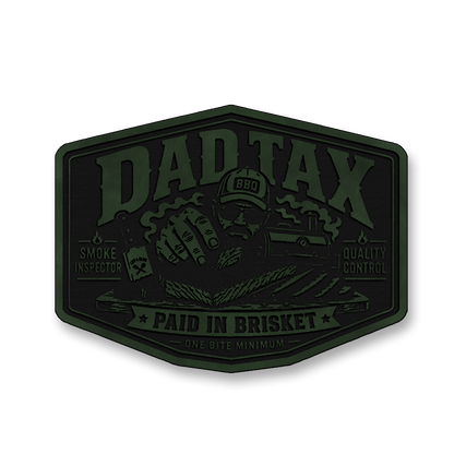 Dad Tax Paid In Brisket – Leatherette Morale Patch