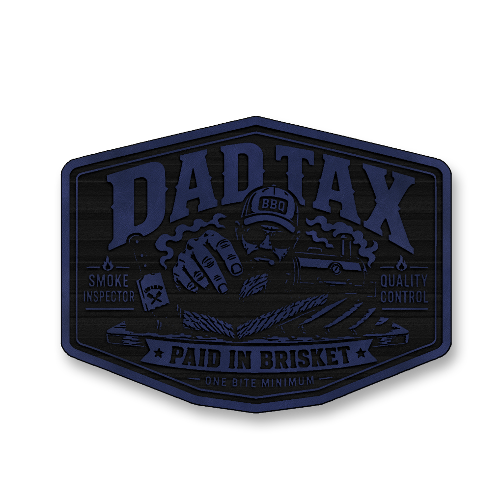 Dad Tax Paid In Brisket – Leatherette Morale Patch
