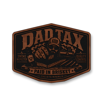 Dad Tax Paid In Brisket – Leatherette Morale Patch