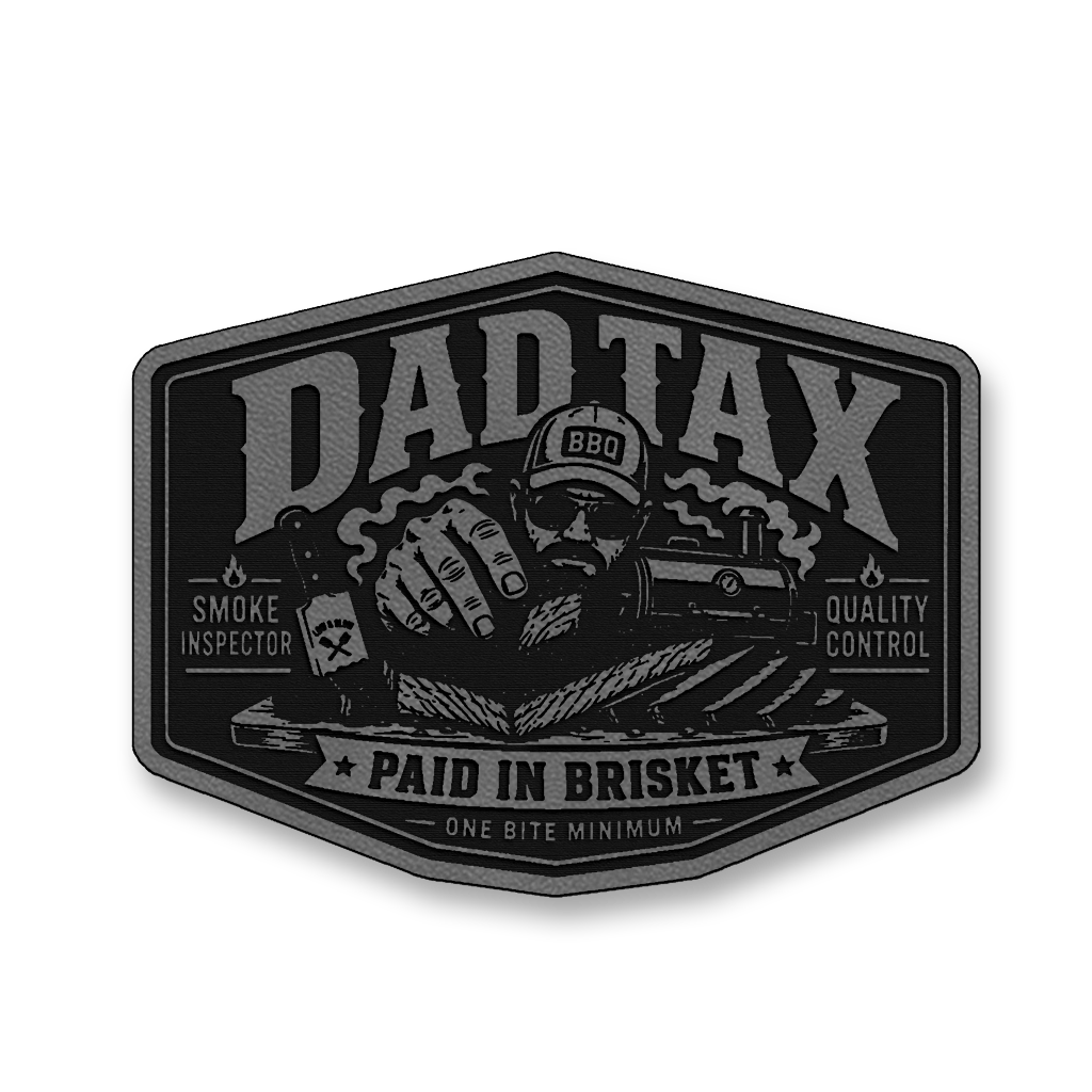 Dad Tax Paid In Brisket – Leatherette Morale Patch