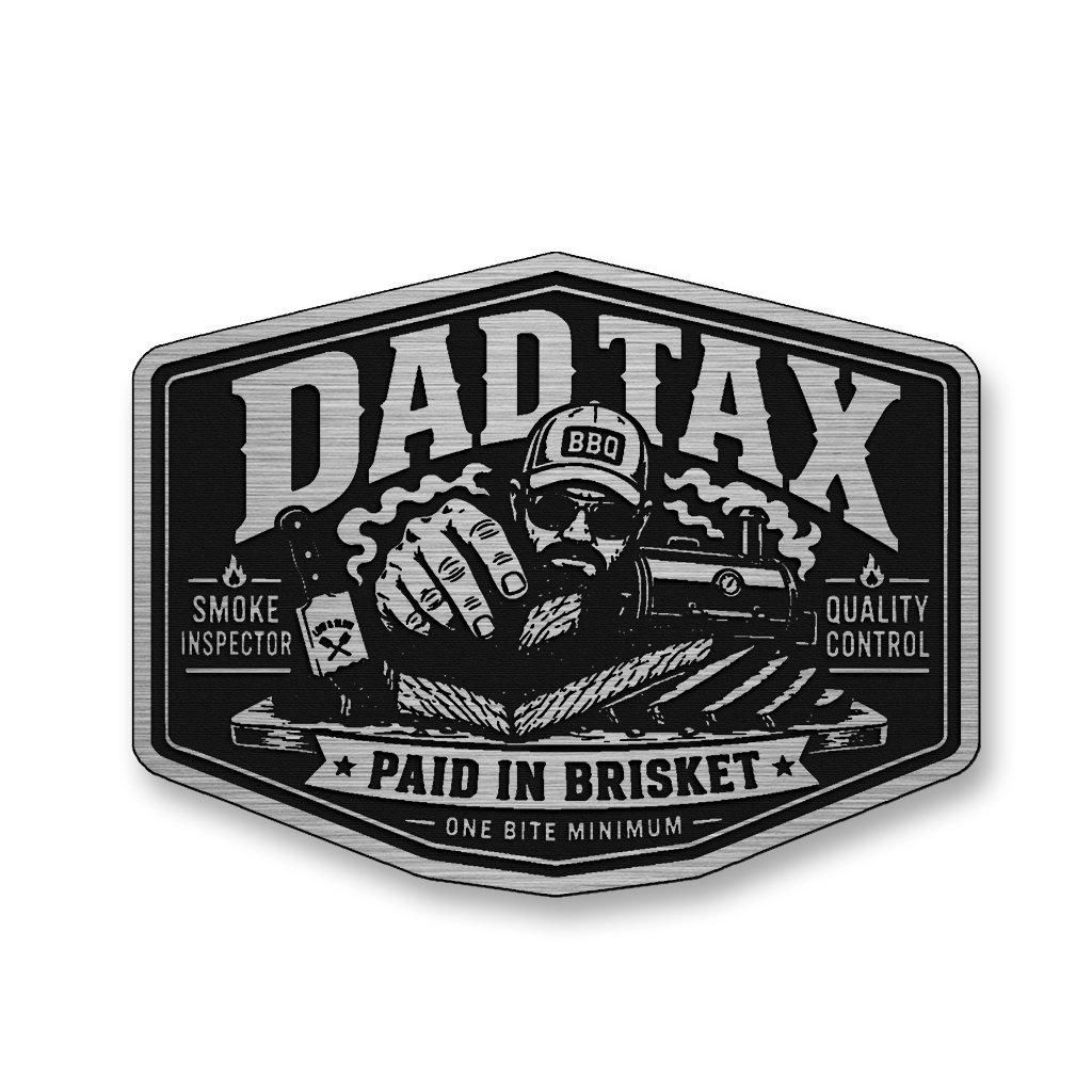 Dad Tax Paid In Brisket – Leatherette Morale Patch