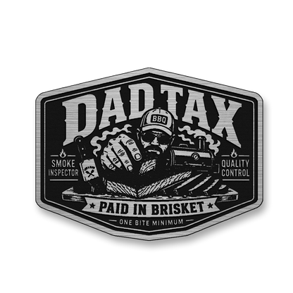 Dad Tax Paid In Brisket – Leatherette Morale Patch