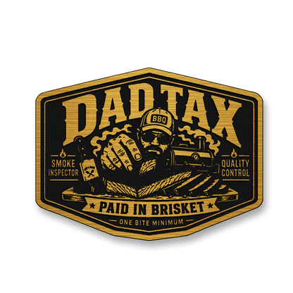 Dad Tax Paid In Brisket – Leatherette Morale Patch