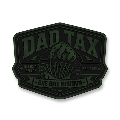 Dad Tax Official Snack Inspector – Leatherette Morale Patch