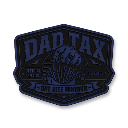 Dad Tax Official Snack Inspector – Leatherette Morale Patch