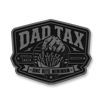 Dad Tax Official Snack Inspector – Leatherette Morale Patch