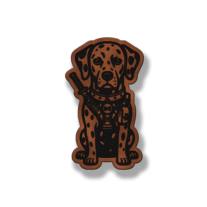Tactical Dalmation Dog Patch – Leatherette Morale Patch