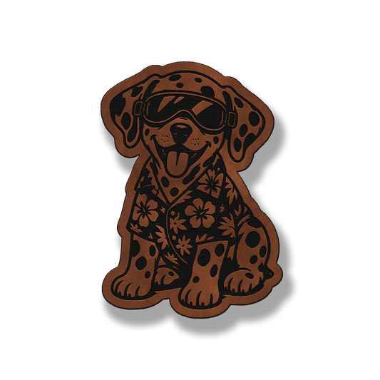 Beach Dalmatian Dog Patch – Leatherette Morale Patch