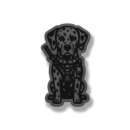 Tactical Dalmation Dog Patch – Leatherette Morale Patch