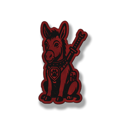Tactical Donkey Patch – Leatherette Morale Patch
