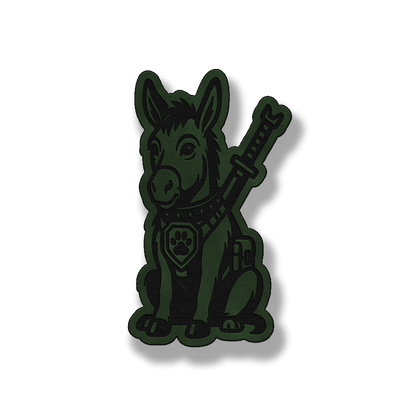 Tactical Donkey Patch – Leatherette Morale Patch