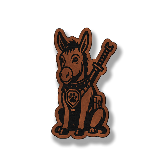Tactical Donkey Patch – Leatherette Morale Patch