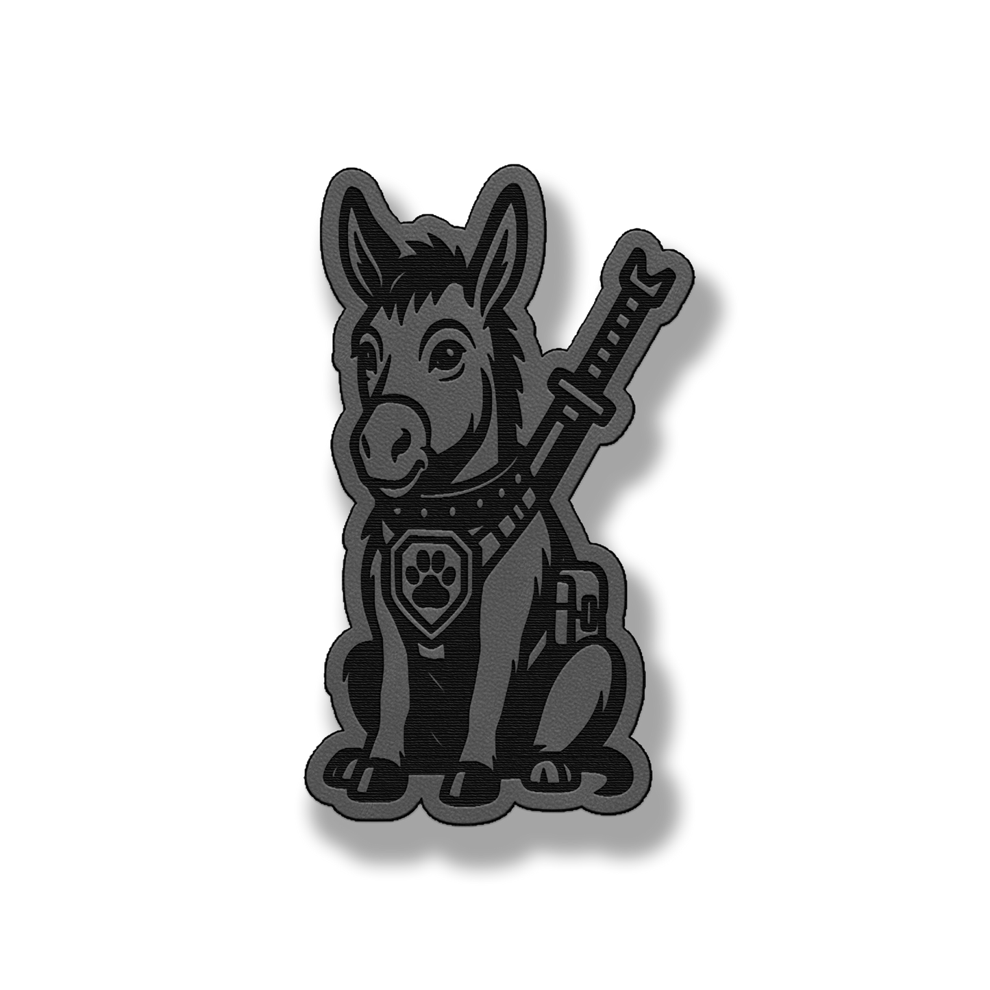 Tactical Donkey Patch – Leatherette Morale Patch