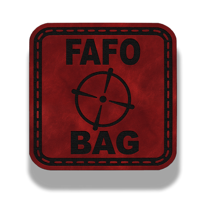 FAFO Bag Patch – Leatherette Morale Patch