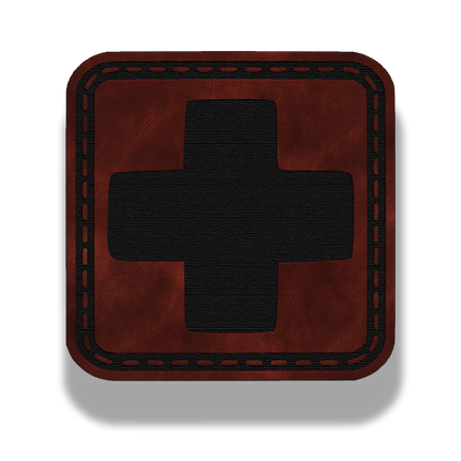First Aid Plus Patch – Leatherette Morale Patch