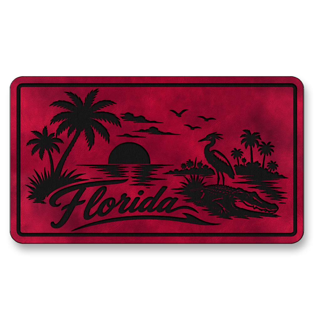 Florida Beach Sunset Patch – Leatherette Morale Patch