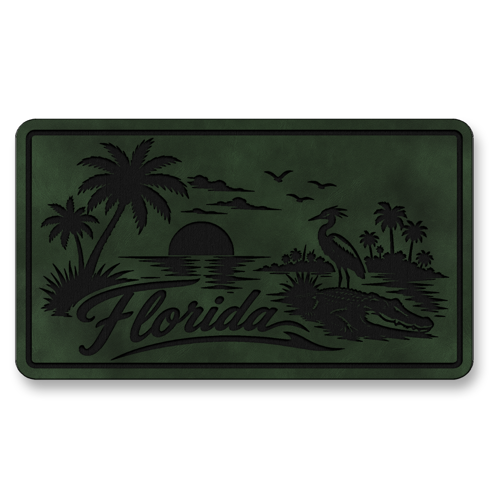 Florida Beach Sunset Patch – Leatherette Morale Patch