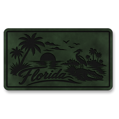 Florida Beach Sunset Patch – Leatherette Morale Patch