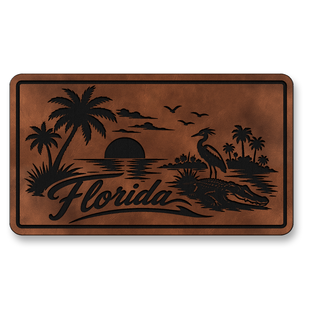 Florida Beach Sunset Patch – Leatherette Morale Patch