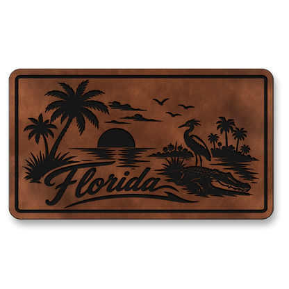 Florida Beach Sunset Patch – Leatherette Morale Patch