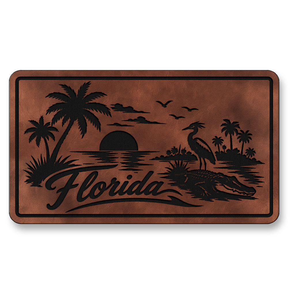 Florida Beach Sunset Patch – Leatherette Morale Patch