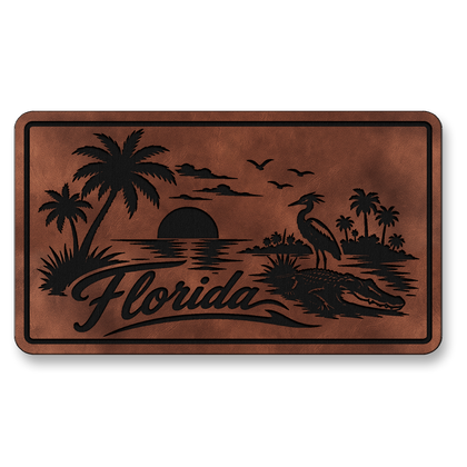 Florida Beach Sunset Patch – Leatherette Morale Patch