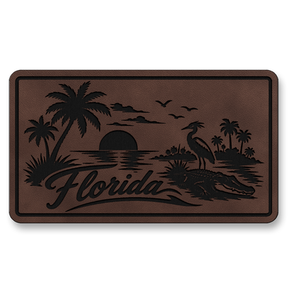 Florida Beach Sunset Patch – Leatherette Morale Patch