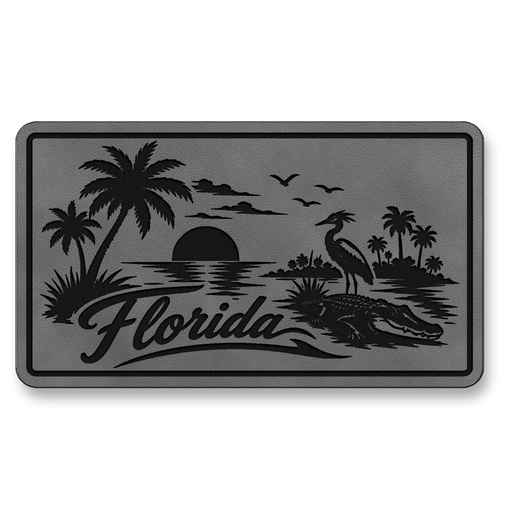 Florida Beach Sunset Patch – Leatherette Morale Patch