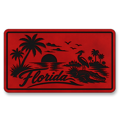 Florida Beach Sunset Patch – Leatherette Morale Patch