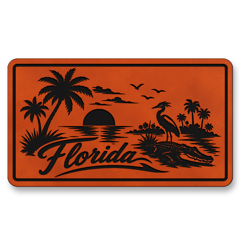 Florida Beach Sunset Patch – Leatherette Morale Patch
