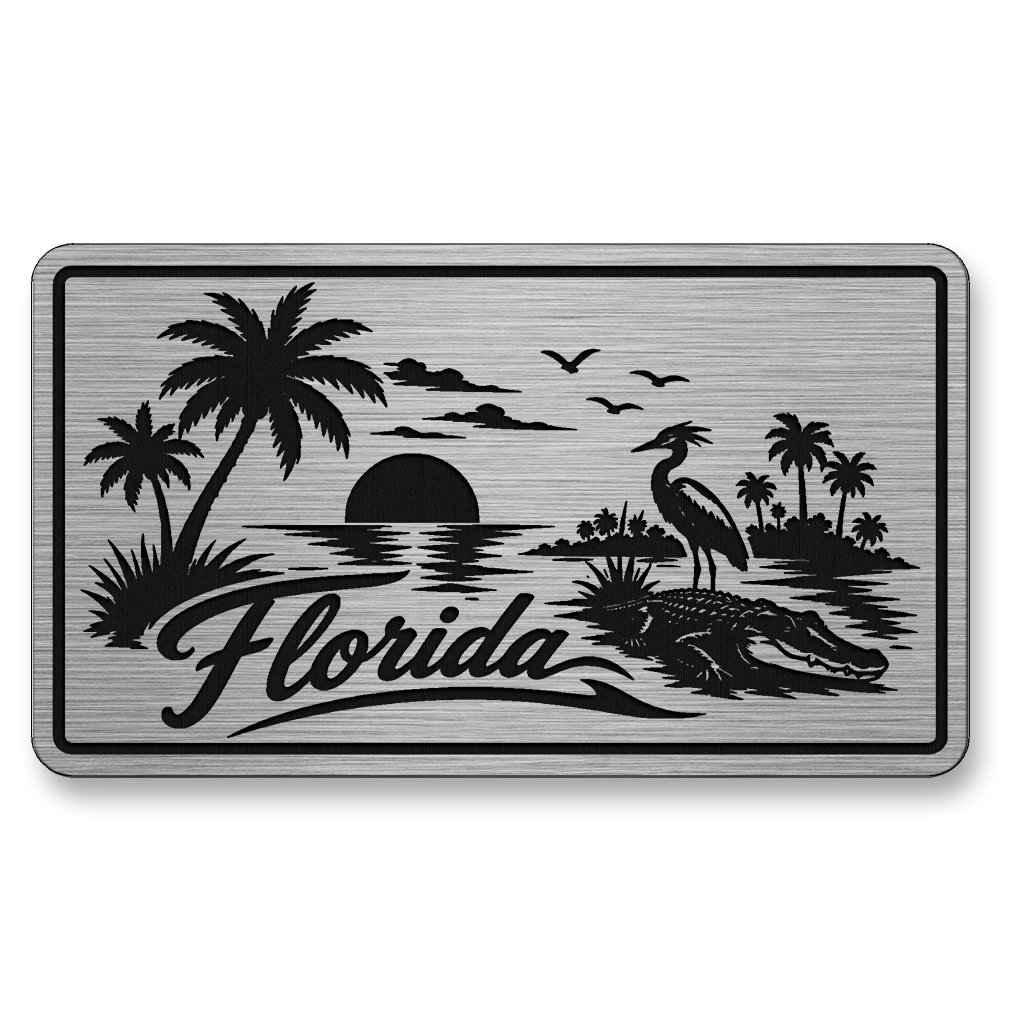 Florida Beach Sunset Patch – Leatherette Morale Patch