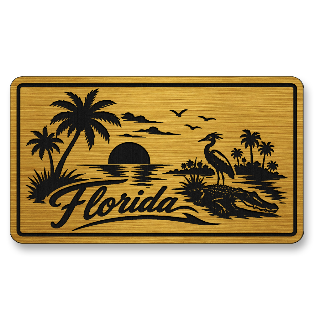 Florida Beach Sunset Patch – Leatherette Morale Patch