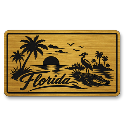Florida Beach Sunset Patch – Leatherette Morale Patch